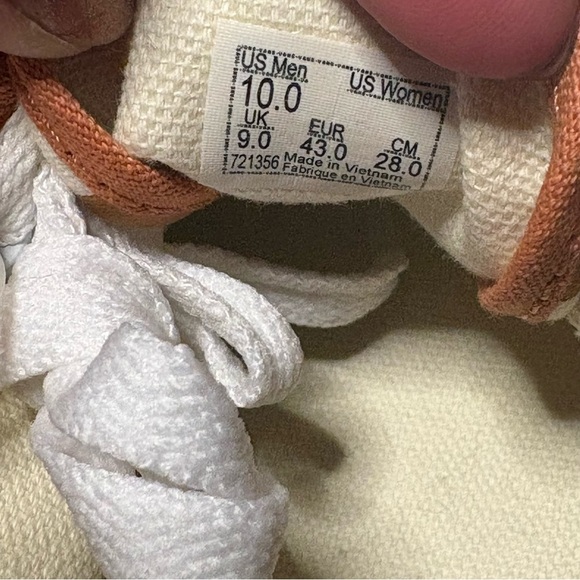 Vans Women’s size 11.5 Orange and Cream Geometric Platform - Picture 8 of 9